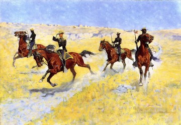 アドバンス 1898 フレデリック レミントン Oil Paintings